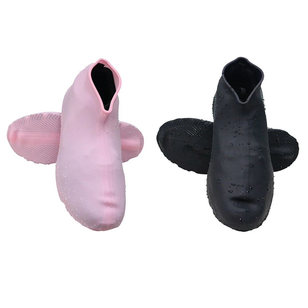 

Waterproof Shoe Cover Silicone Unisex Reusable Shoes Protectors Slip-resistant Rain Boots for Outdoor Rainy Days Overshoes S/M/L