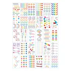 Временные татуировки на тело, водостойкие, разноцветные, в форме сердца, 30 шт.набор