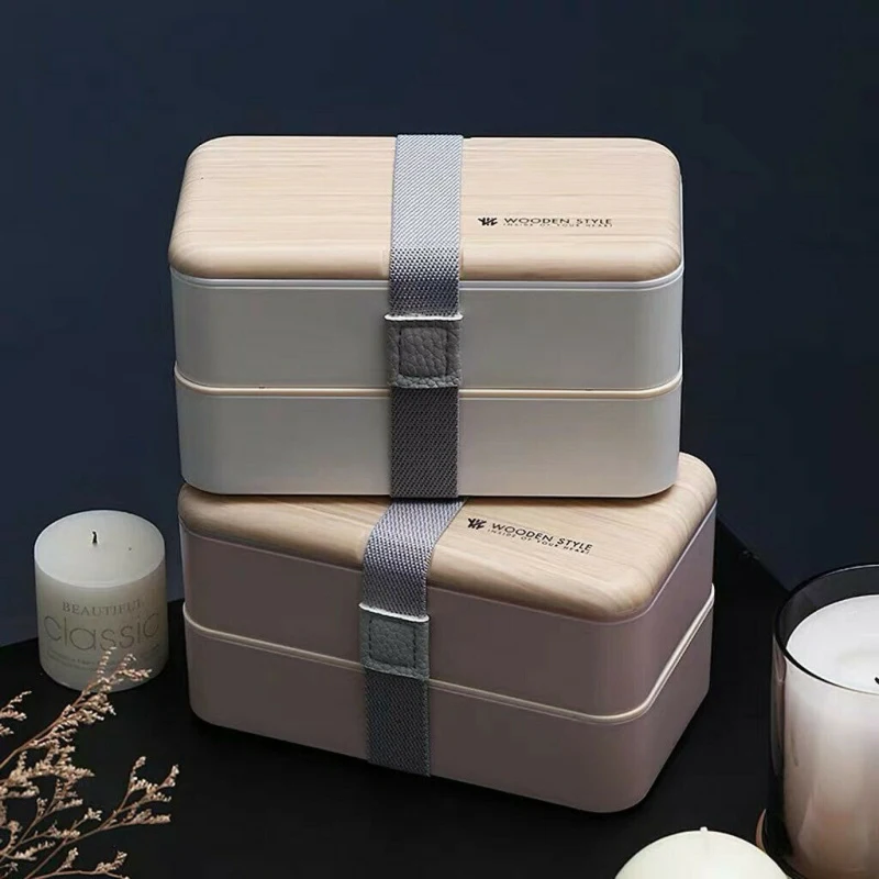 

Microwave oven large capacity heatable lunch box microwave oven lunch box Japanese bento box 2 layer container storage portable