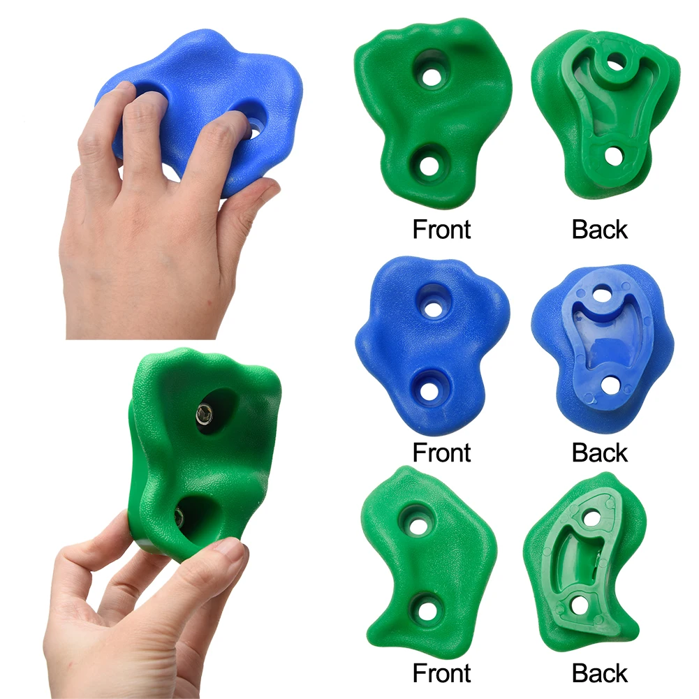

For Kids Hand Feet Holds Children Assorted Climbing Rock Set Small Toys With Screws Grip Wall Stones Playground Plastic Backyard