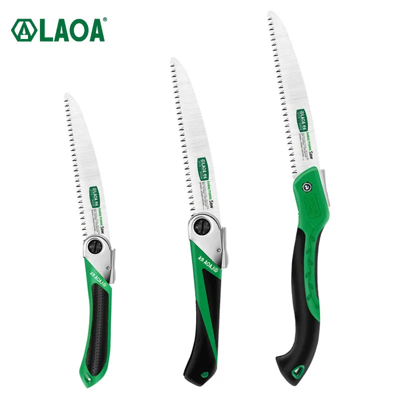 LAOA 7T/9T/12T Foldable Saw Wood Folding Saw Outdoor Camping SK5 Grafting Pruner for Trees Chopper Garden Tools Utility Knife