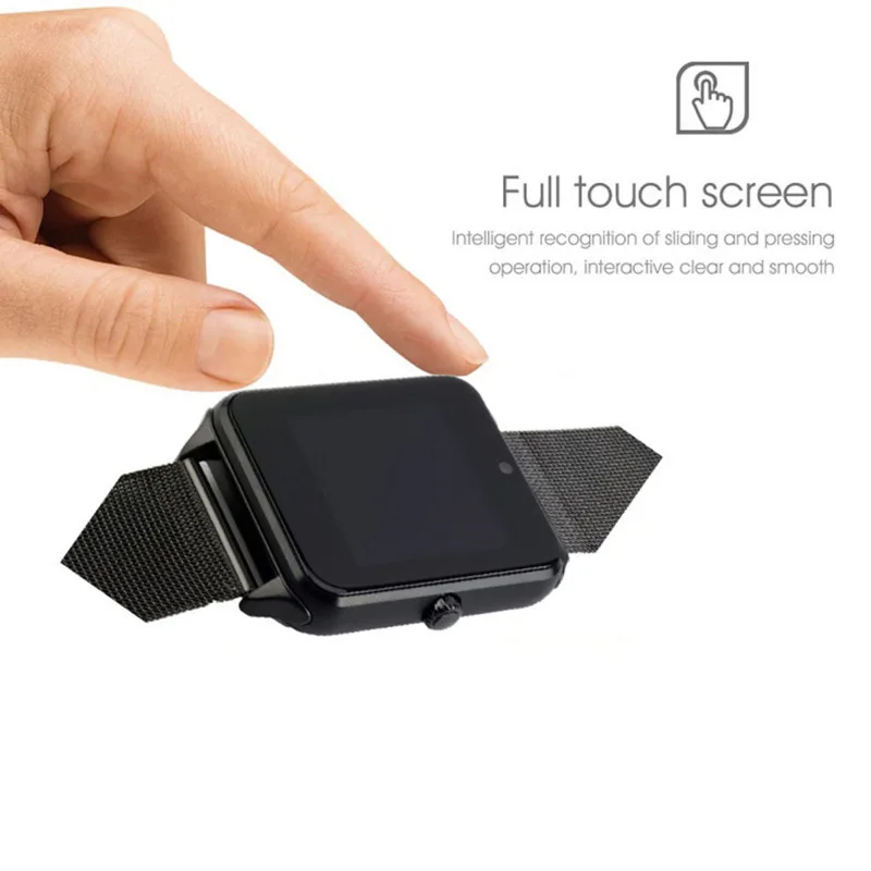 Z60 Смарт часы GT08 плюс металлический ремешок Поддержка камеры SIM TF карта Bluetooth