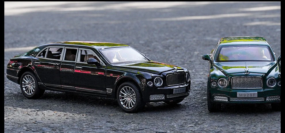 

Lengthen 1:24 simulation sound and light alloy car model boy toys