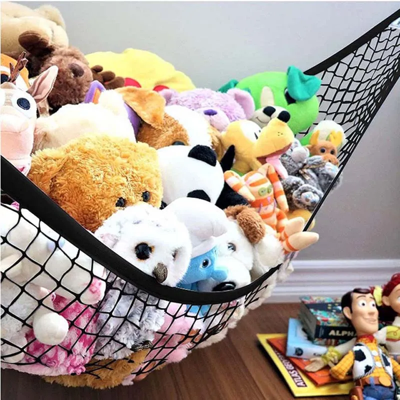 

2.5cm Large Mesh Toy Storage Hammock Convenient Storage Comfortable Multicolor Options Customizable Polyester Mesh Hammock