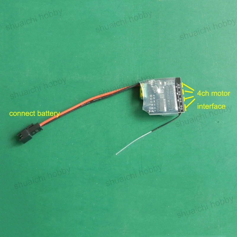 

1PC 4 Channel Bidirectional Brushed ESC 3.6V-6V 1.8Ax4 Speed Controller Electric Governor for RC Toys Model Modified Parts