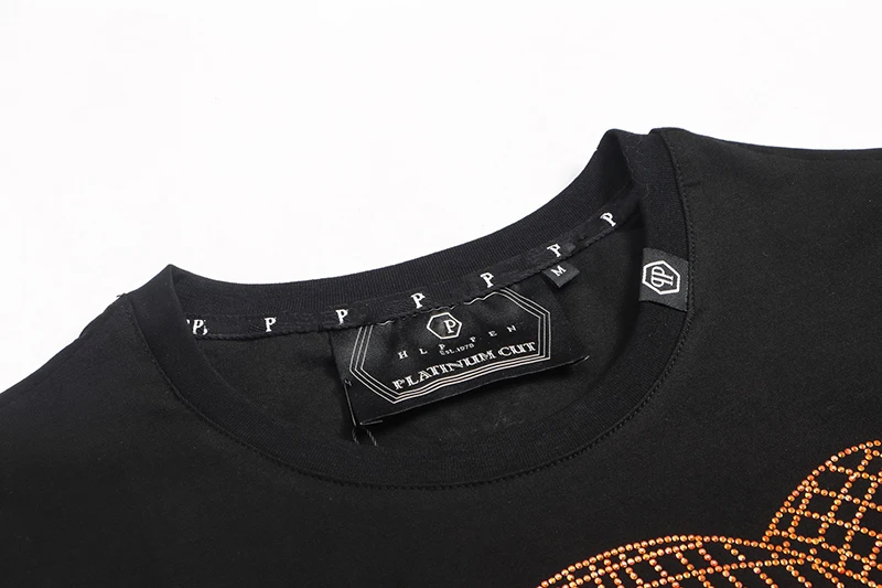 

2021 short sleeve t-shirt men's bear hot drill Europe and the United States fashion PP trend summer top men's shirt