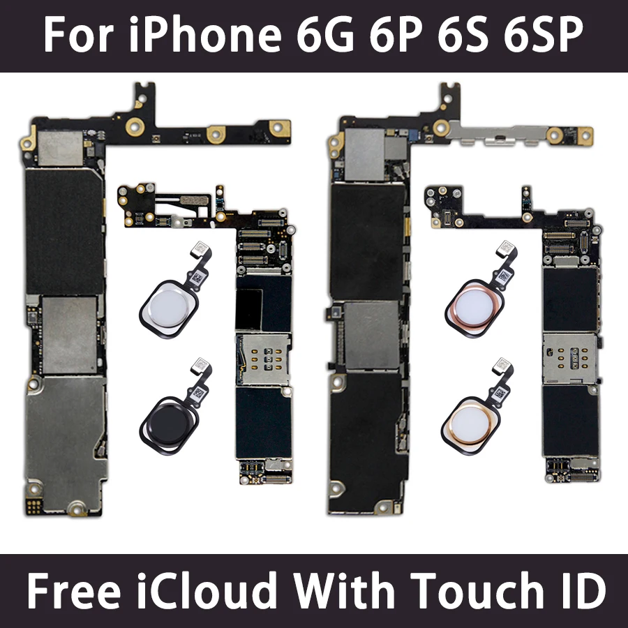 Разблокированная Логическая плата для iPhone 6 Plus 6S 16 ГБ 32 64 128 оригинальная