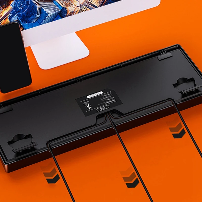 

YINDIAO Gaming Mechanical Keyboard Detachable Panel 104-Key Luminous Gaming Green Axis Wired USB Keyboard