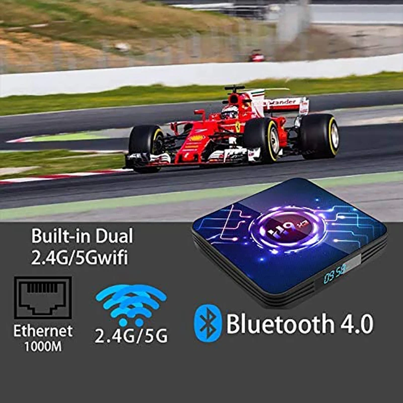 

H9-X3 S905X3 TV Box 4 + 32G Android 9.0 8K Network Player (US Plug)