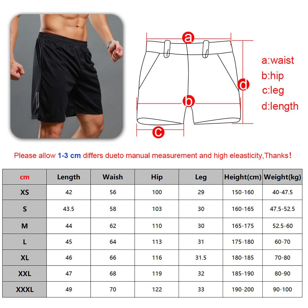 New Fitness Man Bodybuilding Shorts Man Summer Workout Male Breathable Mesh Quick Drying Sports Clothes Jogger Beach Short Pants