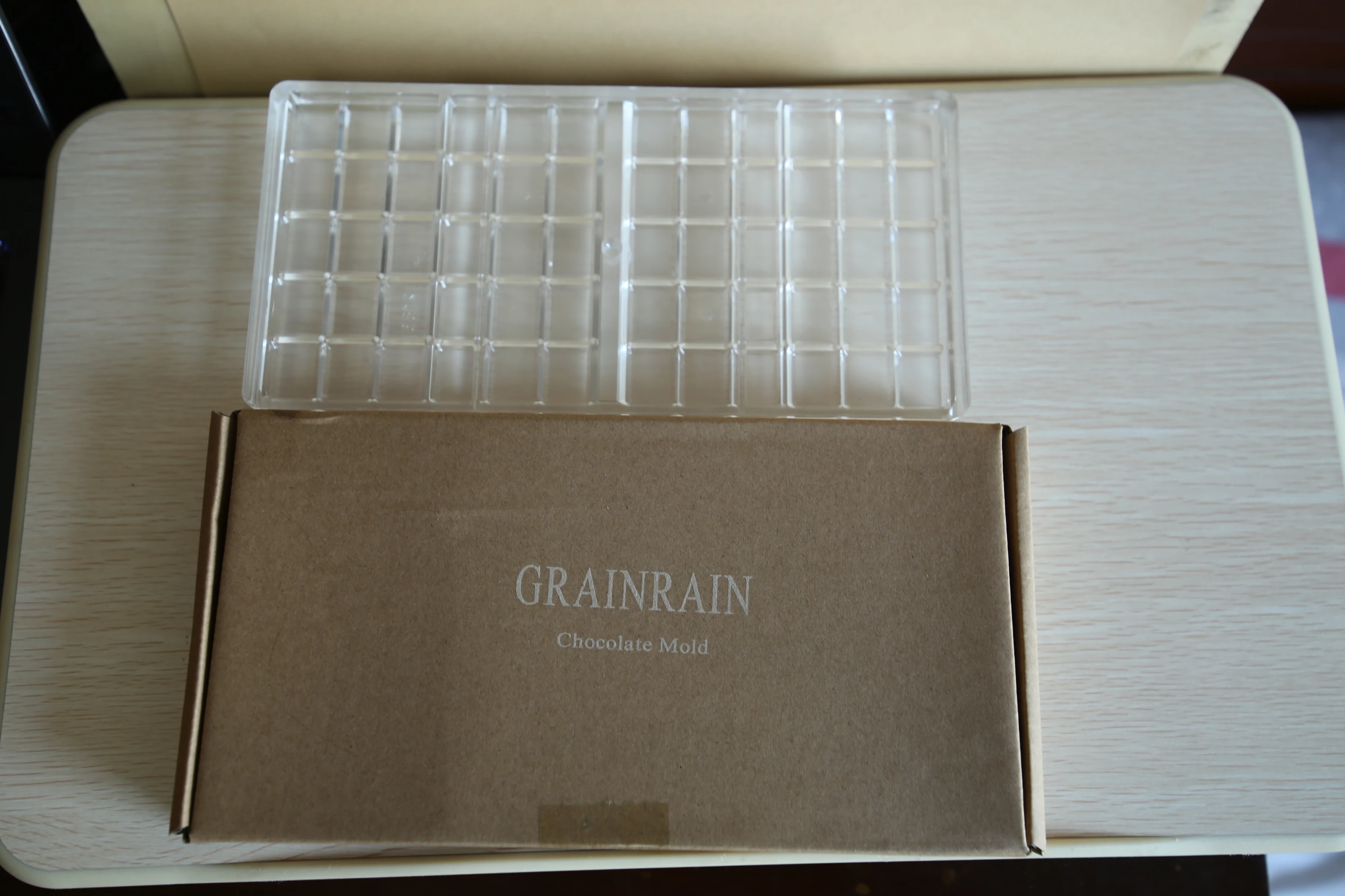 Grainrain 4 полости формы для шоколада Прозрачные Жесткие Пластиковые