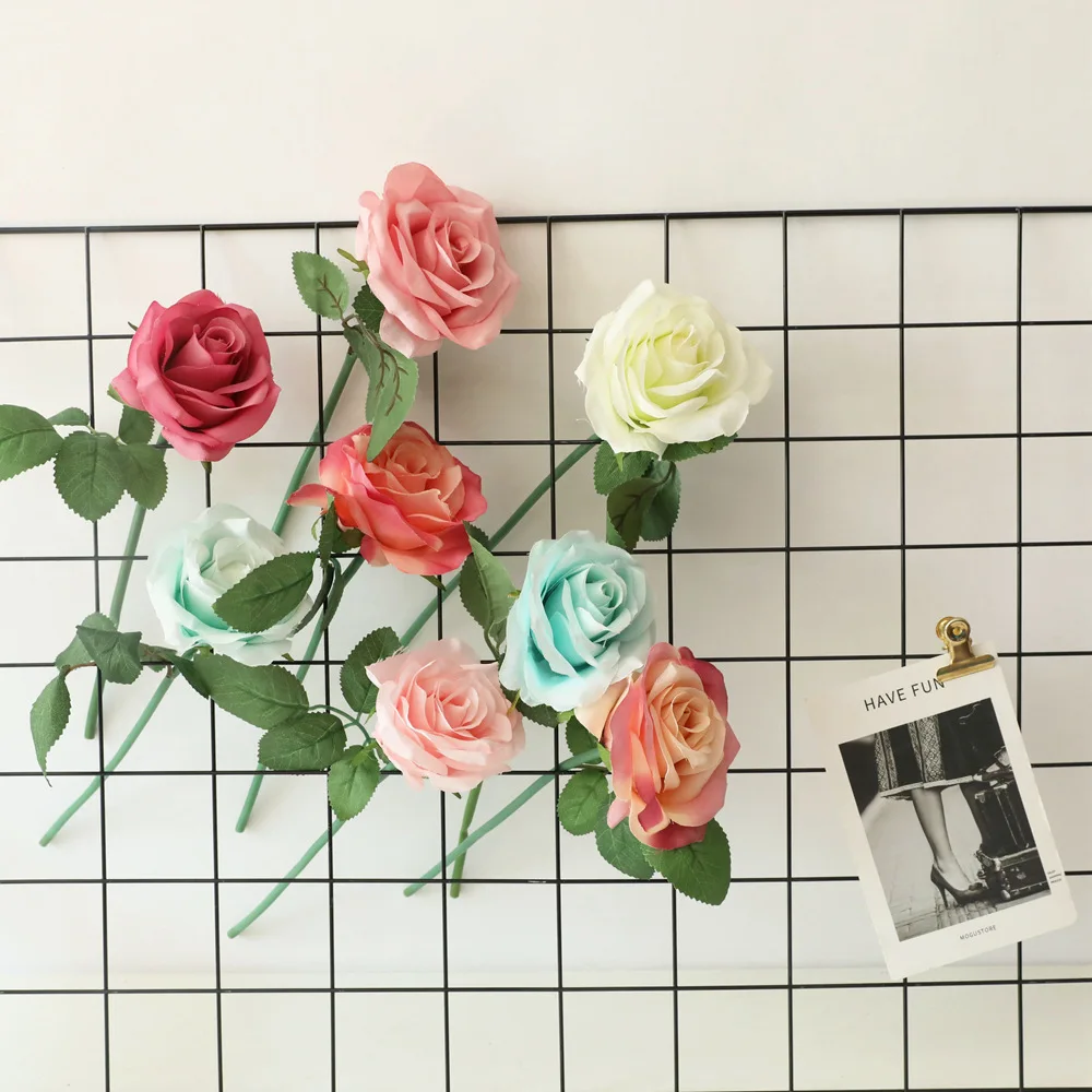 1 Цветочная ветка декоративная роза в одной бутылке искусственный цветок для