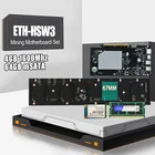 Семейная материнская плата для майнинга, 8 GPU, расстояние 67 мм, 4 ГБ DDR3, 1600 МГц, ОЗУ 64 ГБ, mSATA, Биткойн, криптовалюм, набор для майнинга