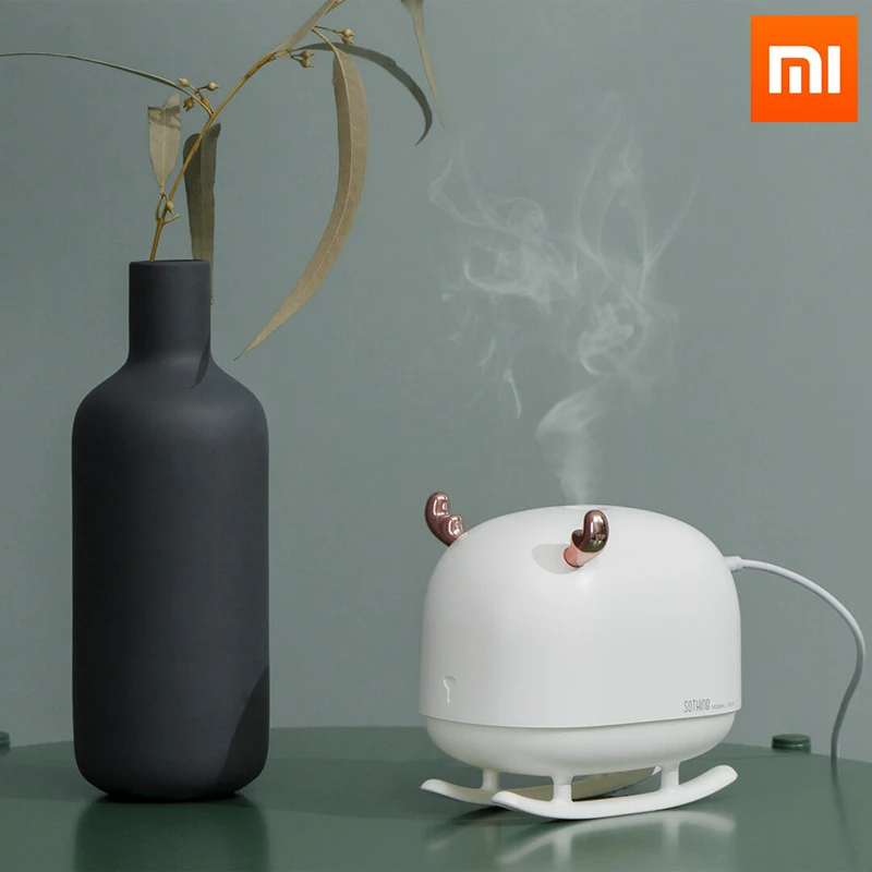 Xiaomi SOTHING увлажнитель тихий USB Электрический освежитель воздуха нано-водяной туман освещение большой емкости flume