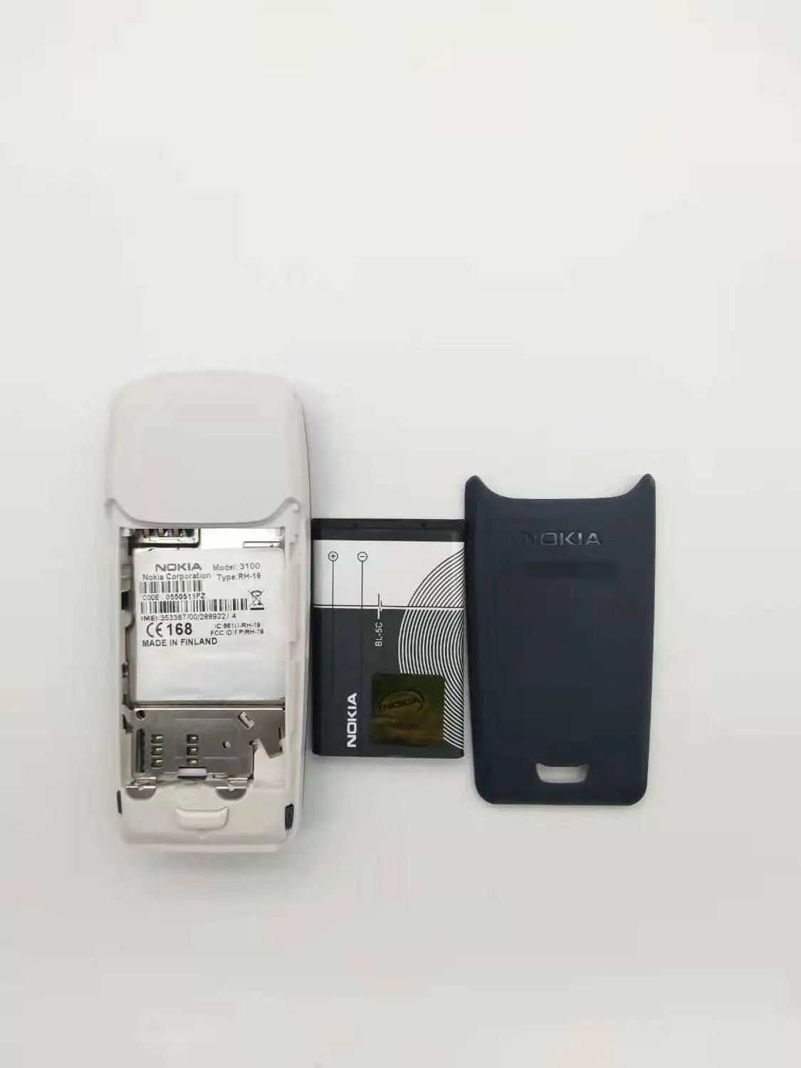 Nokia 3100 Восстановленный Оригинальный разблокированный GSM бар 850 мАч Поддержка