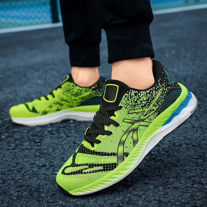 Knitting Running Shoes Men Jogging Sneakers Male Light Breathable Outdoor Training Fitness Sport Shoes Men Casual Walking Shoes