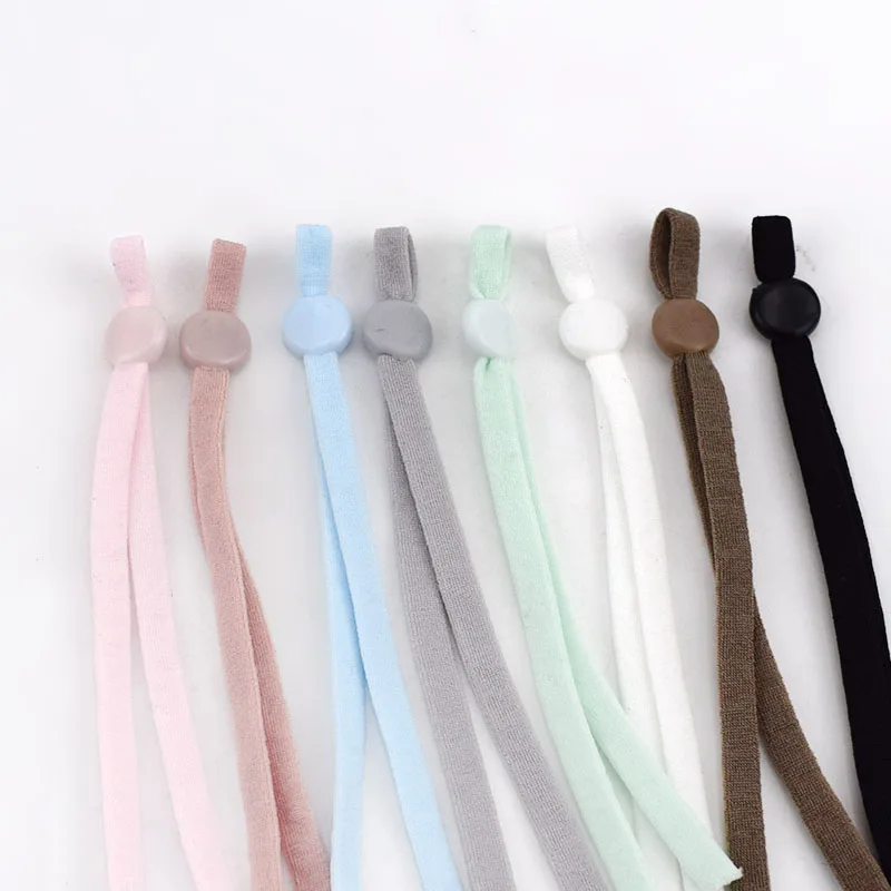 250 шт. 5 мм Ширина эластичная лента Регулировка Висячие уши веревка силиконовая