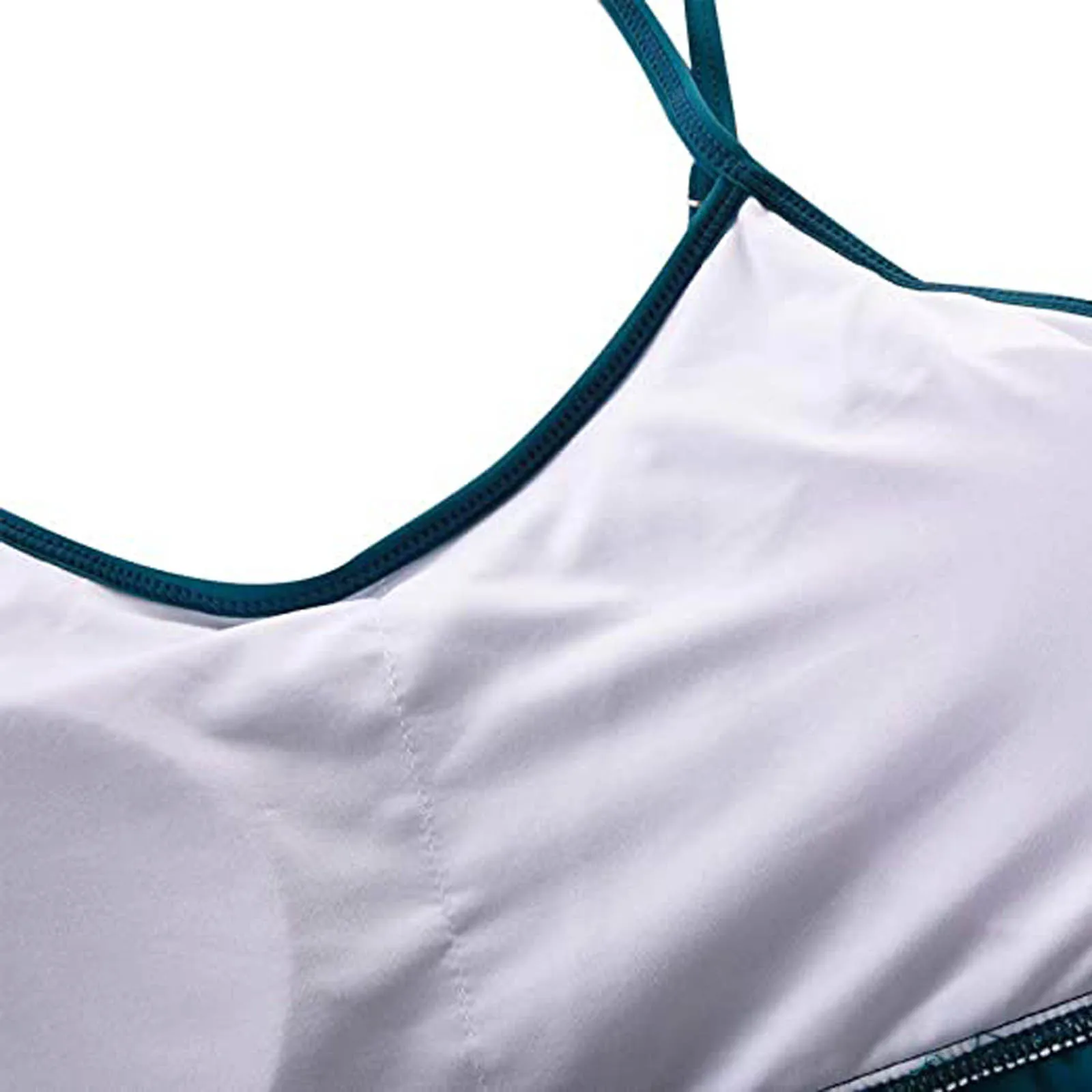 

Bikini 2021top push up summer sexy for Women's Sexy High Breast Contrast Gradient Split Bikini Set One Piece Swimsuit swimwear