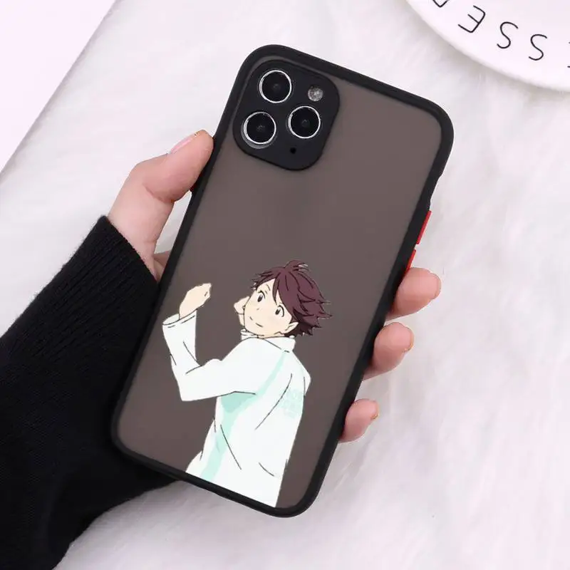 

Anime Haikyuu Oikawa funda Phone Case Matte Transparent for iPhone 7 8 11 12 s mini pro X XS XR MAX Plus cover funda