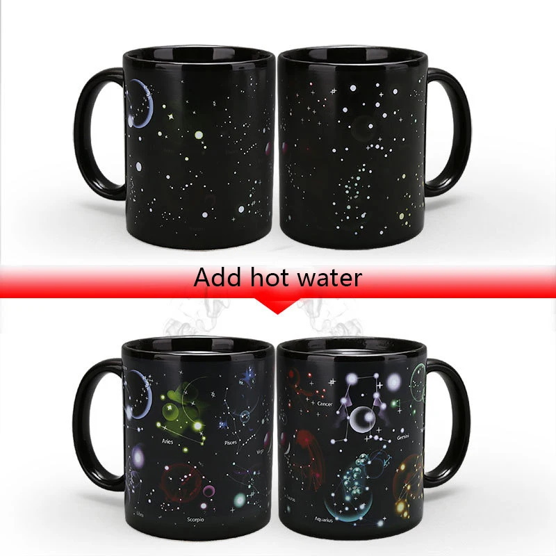 

Creative Walking Dead Mug Solar System Color Changing Heat Sensitive Ceramic Mug Water Milk Coffee Mug Halloween Gift