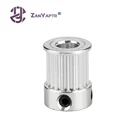 Шкив из алюминия 2GT GT2 10 мм с отверстием 5 мм6,35 мм8 мм 16 зубьев20 зубьев для ремня шириной 10 мм, запчасти для 3D-принтера, 10 шт.