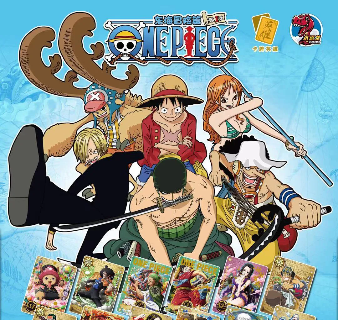 Luffy Zoro Sanji Nami бумажные карты игры для букв Аниме Коллекция периферийных