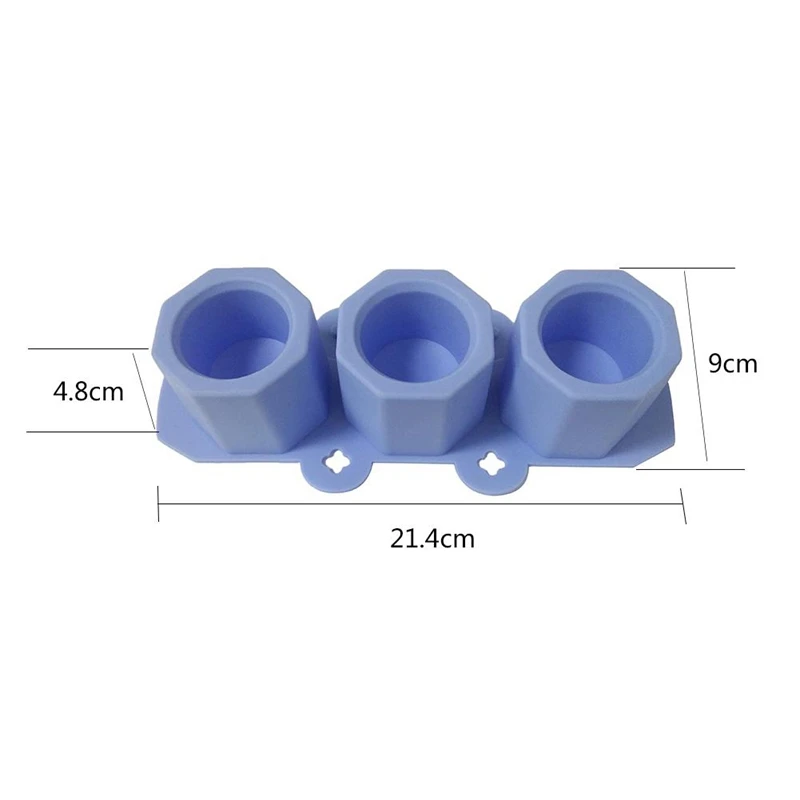 2 Pcs Set Flowerpot Silicone Mold 3 in 1 DIY Cement Pot Making Manual Clay Craft Concrete Bottle Home | Дом и сад