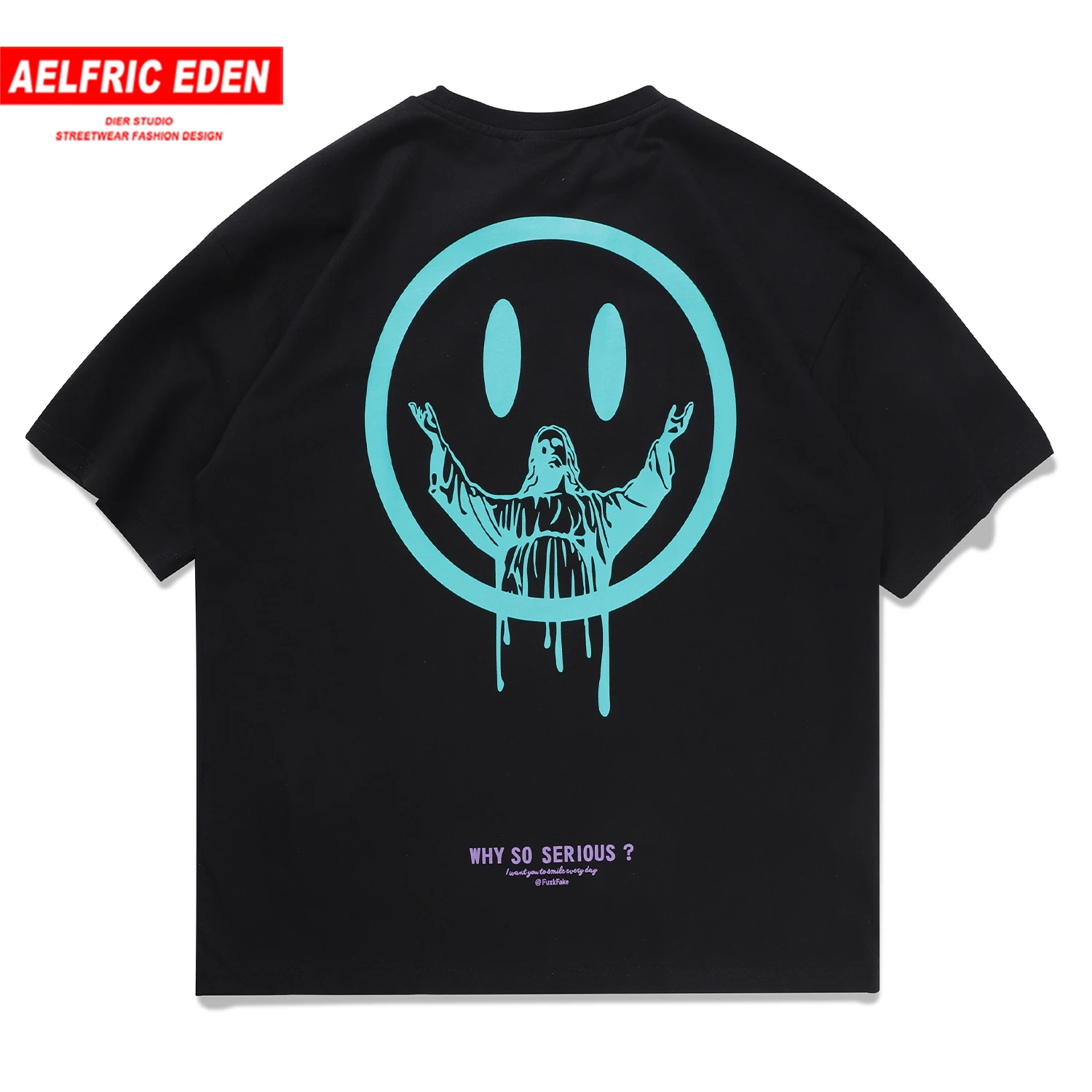 Aelfric Eden Футболка мужская хип хоп 2020 Летние повседневные хлопковые топы с принтом