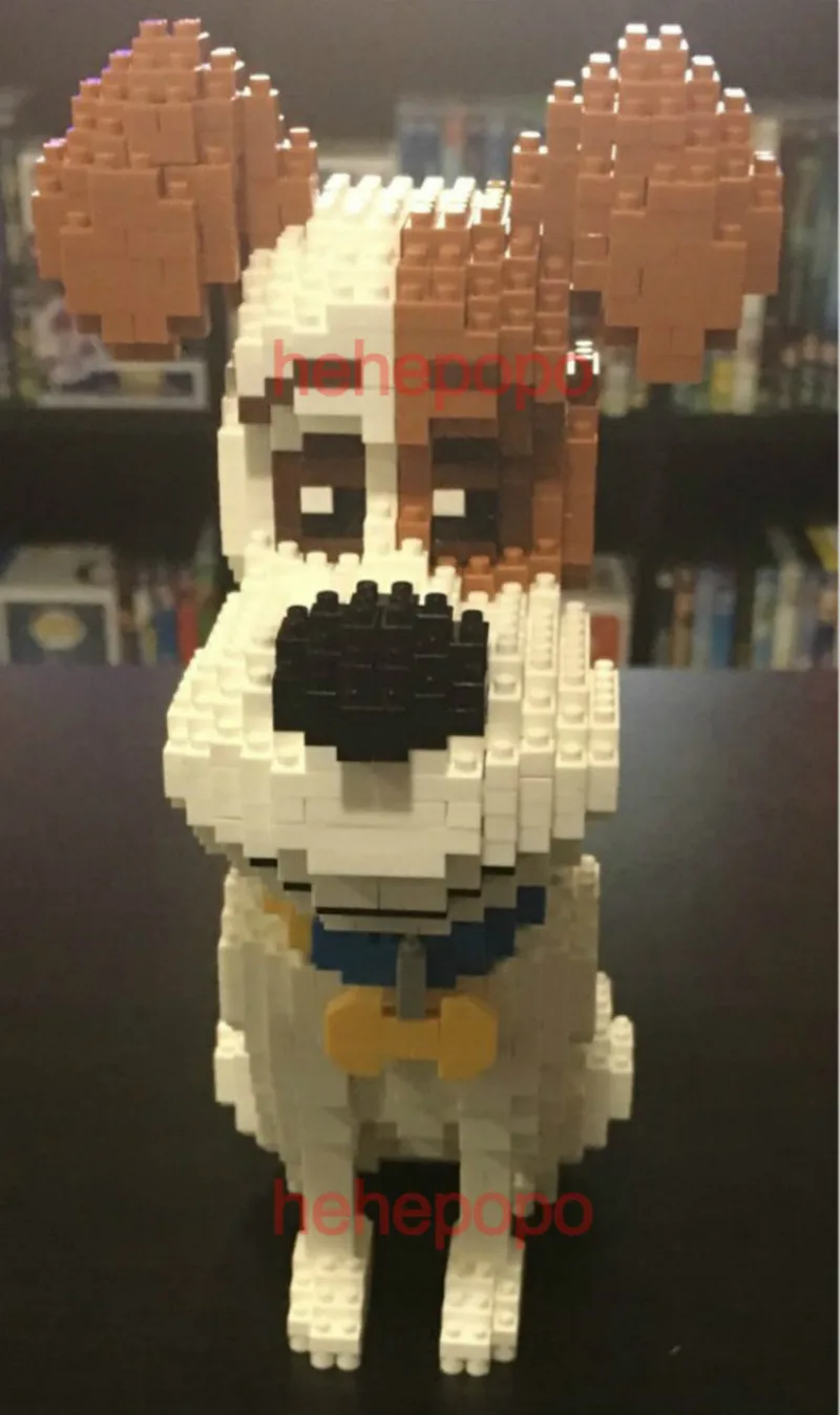 2054 шт. 6638 и т. Д. Строительные блоки Mike Dog, алмазные микро мелкие частицы, орфографическая игрушка для домашней собаки, блочная модель, игрушки для детей, подарки