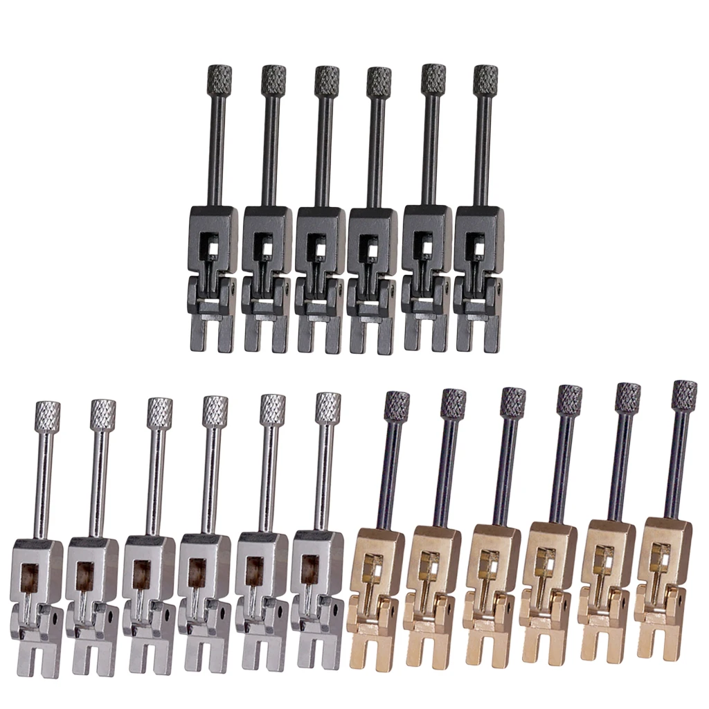 

6 Pieces Tremolo Bridge Locked String Saddle for Electric Guitar