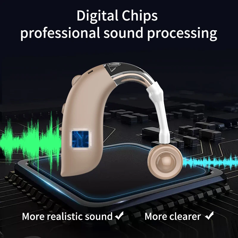 Перезаряжаемый слуховой аппарат Bluetooth Цифровые слуховые аппараты для пожилых