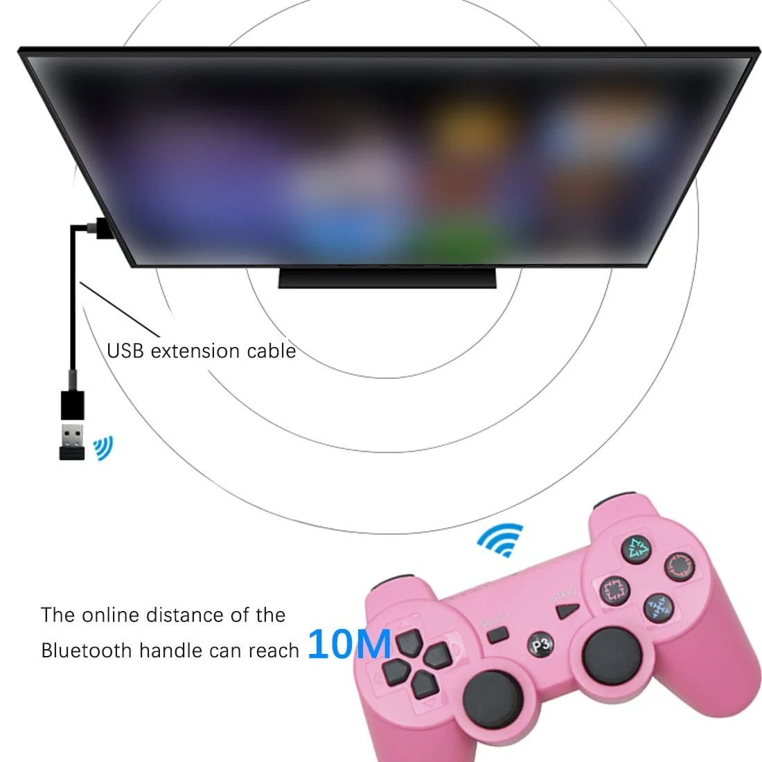 

Wireless Gamepad for PS3 Joystick Console Controle for USB PC Controller for PS3 Joypad Accessorie Support Bluetooth