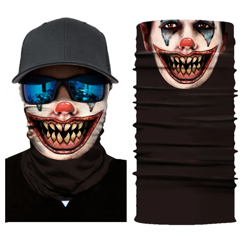 Harley Quinn Joker Sun Windproof Seamless Magic Scarf Skull Bicycle Headwear Neck Gaiter Bandanas Hiking Cycling Mask |