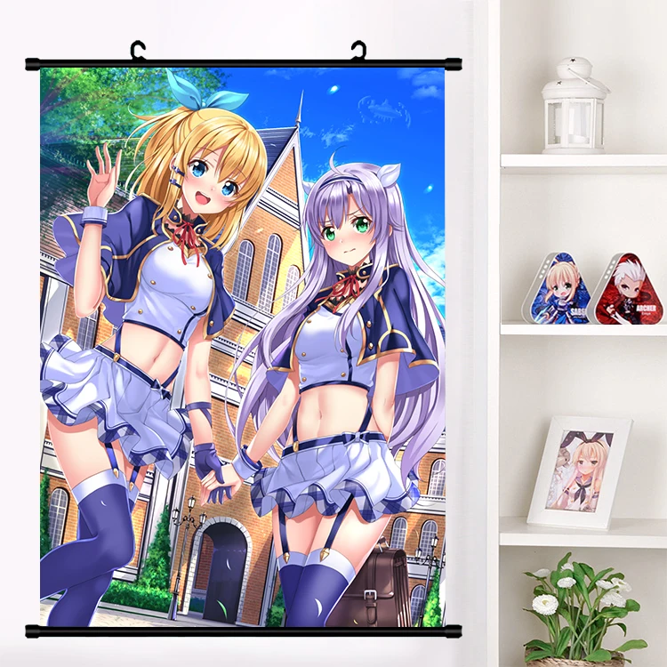 Anime Rokudenashi Majutsu Koushi to Kinki Kyouten Sistine Fibel  Wall Scroll Mural Poster Wall Hanging Poster Otaku Home Decor
