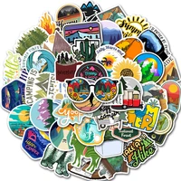 1050pcspack outdoor wild expedition stickers adventure camping travel landscape for laptop mobile phone luggage bike