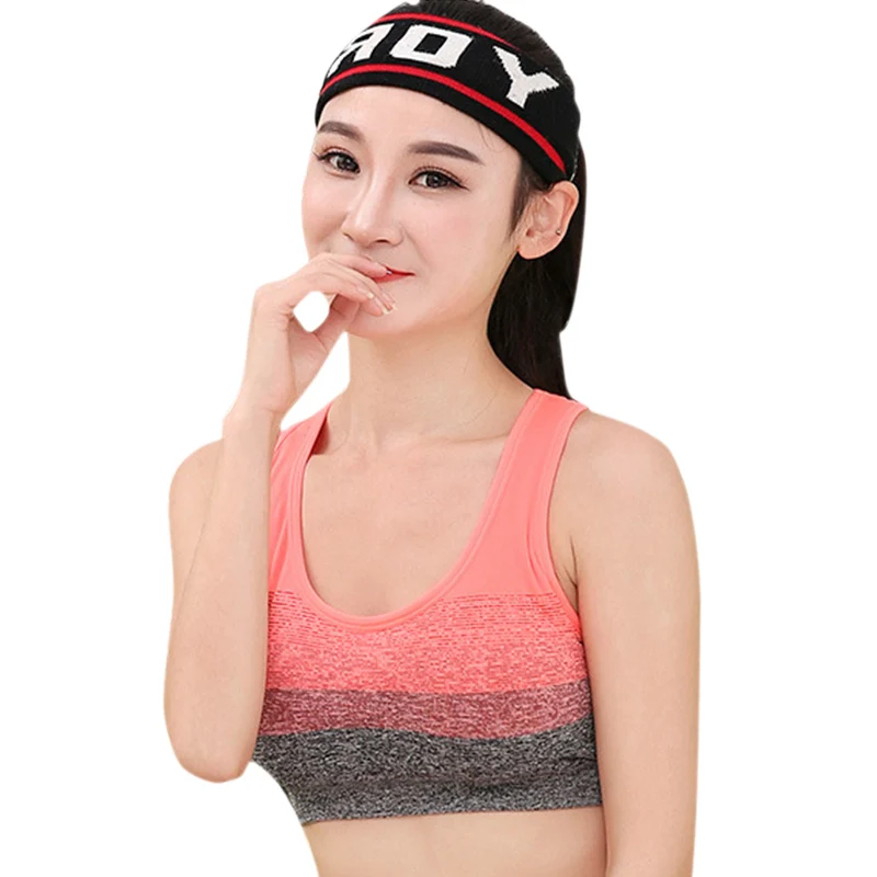 

Sports Bra High Stretch Breathable Top Fitness Women Padded Running Yoga Gym Seamless Crop underwearz