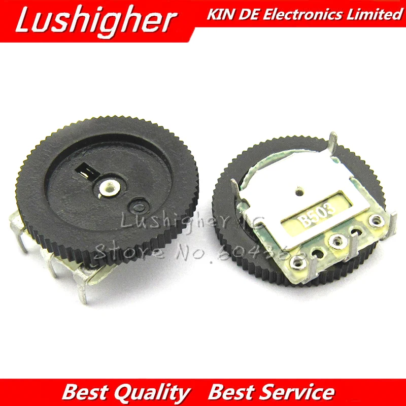5pcs 3pin Gear Tuning Potentiometer B103 10K 103 16*2mm Dial | Электронные компоненты и принадлежности