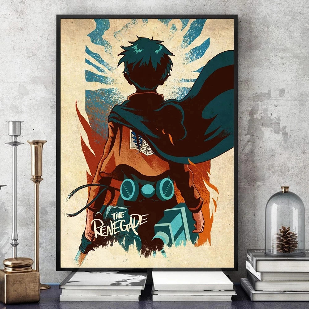 

Attack On Titan Poster Japanse Anime Prints Canvas Painting Wall Art Modular Pictures Modern Style Living Room Bar Home Decor