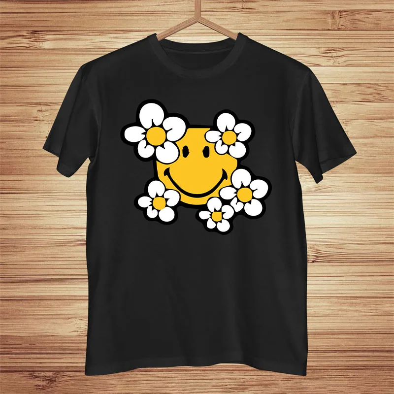 

Tops New Chrysanthemum Own Kind Of Smile Expression Print Women Tops Shirts Fashion Tops Casual t-Shirts Summer Women's T Shirt