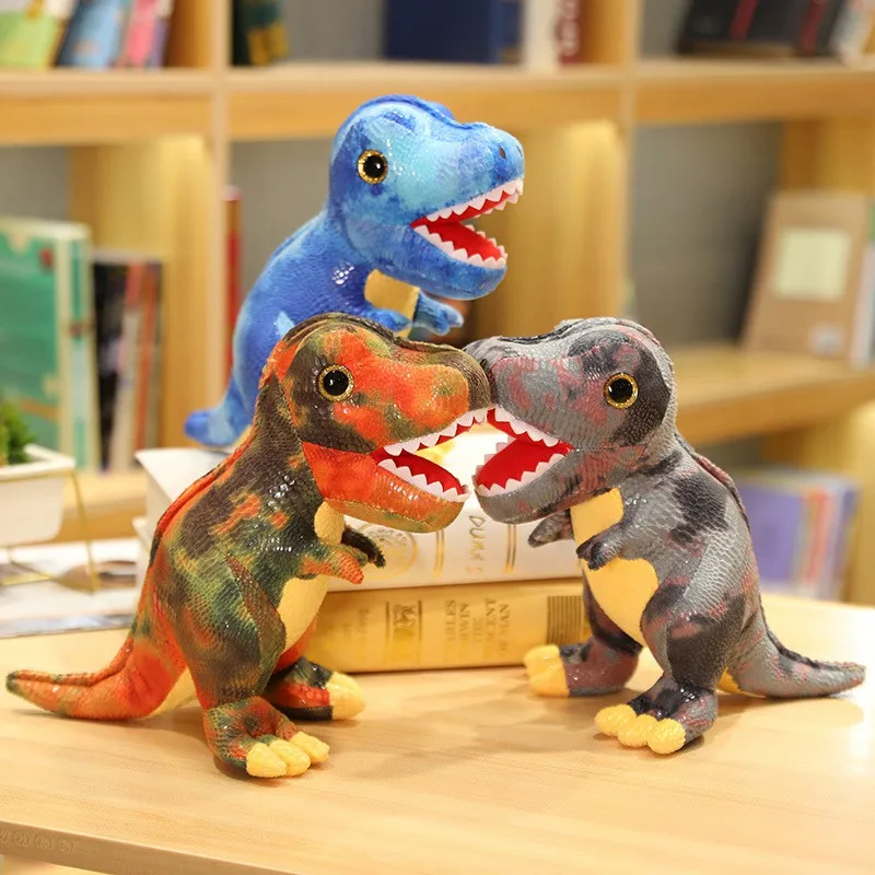 

15cm Simulation Tyrannosaurus Plush Pendant Toy Soft Cartoon Dinosaur Animals Keychain Doll Backpack Pendant Christmas Gifts