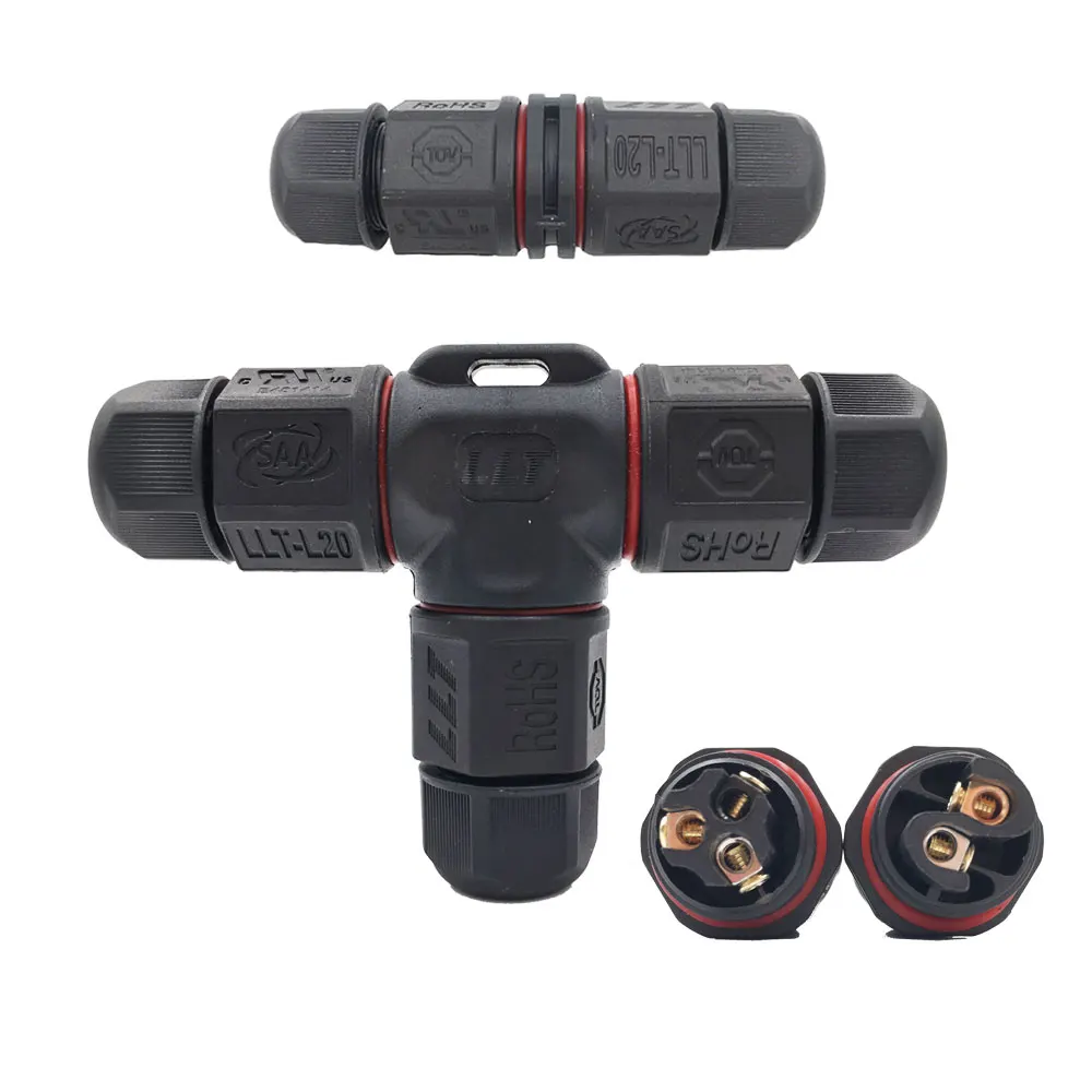 3 контактный водонепроницаемый IP разъем Электрический терминальный провод