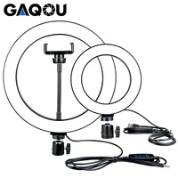 1626cm dimmable led selfie ring light youtobe photography 3200 5500k photo studio phone video usb plug live streaming ring lamp