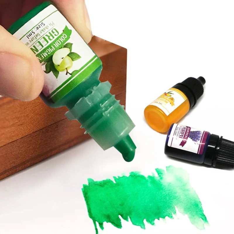 

24 Colors Crystal Epoxy Pigment UV Resin Dye DIY Jewelry Colorant Art Crafts Coloring Drying Color Mixing Liquid Decorations