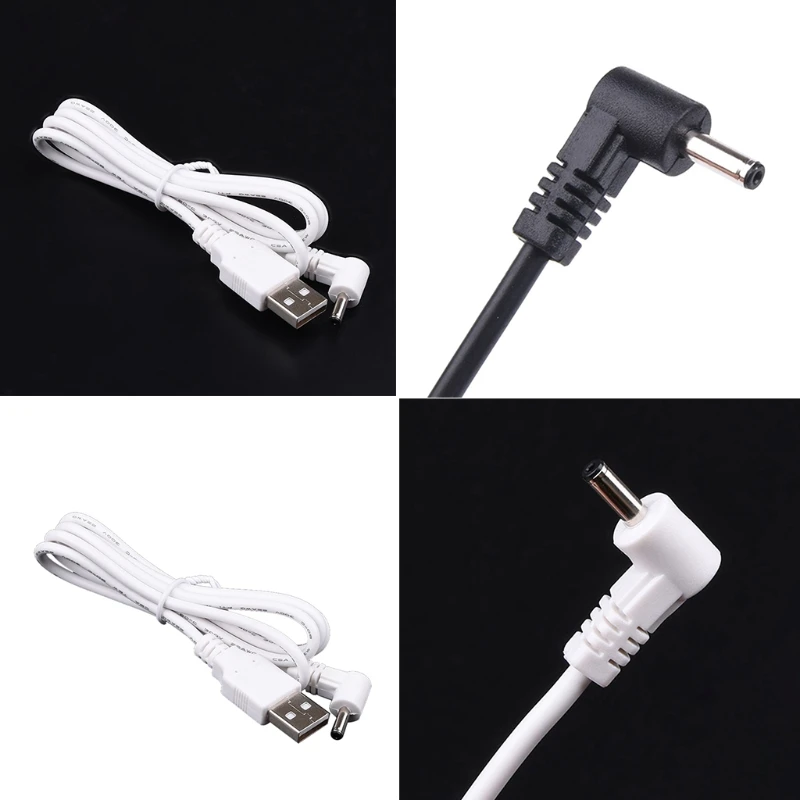 USB to DC Power Cable 5V Jack Charging Cord with Elbow Plug Compatible Router Mini Fan Speakers | Электроника