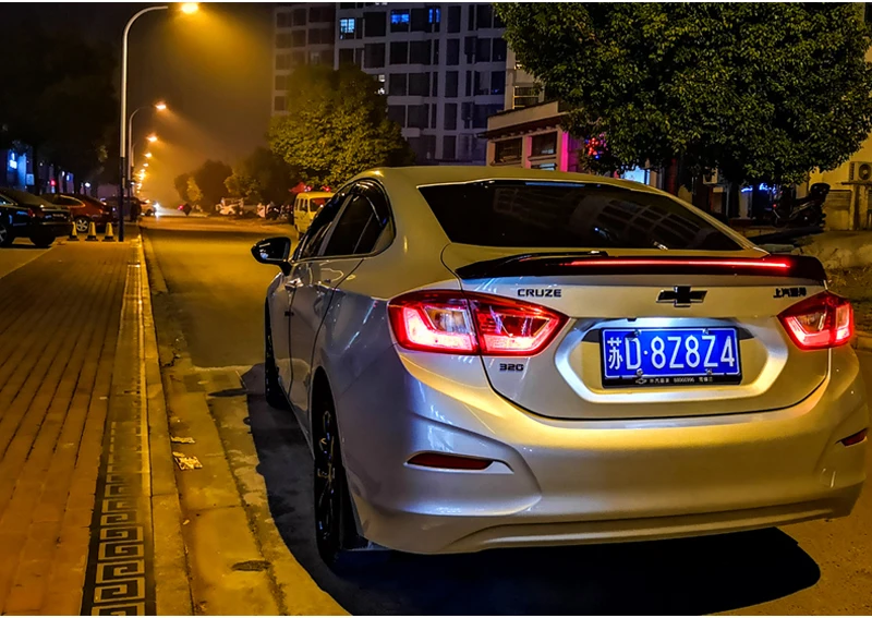 Для 2017 2018 спойлер Cruze ABS материал заднее крыло автомобиля праймер цвет задний для