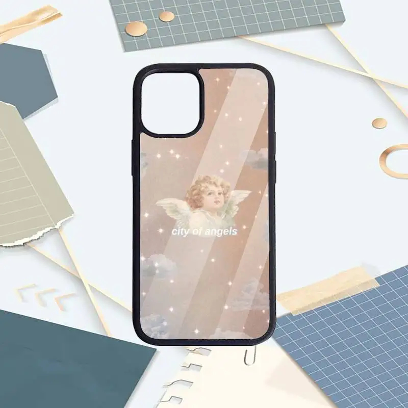 

Retro Art Renaissance angels Phone Case PC For iPhone 11 12 pro XS MAX 8 7 6 6S Plus X 5S SE 2020 XR