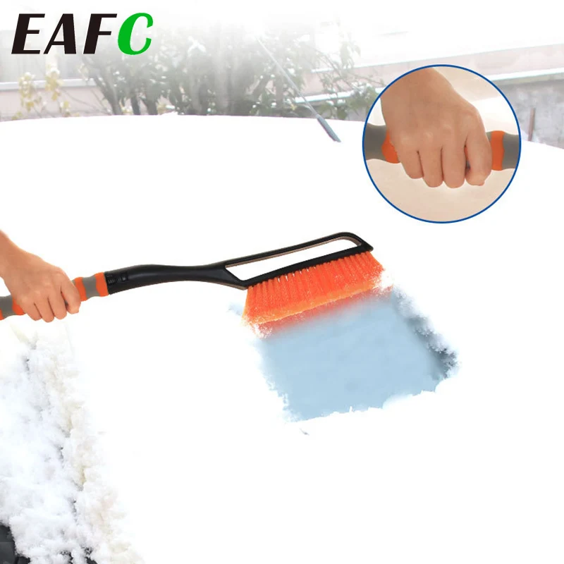 Кисть от снега для машины и съемный скребок льда многофункциональная длинная