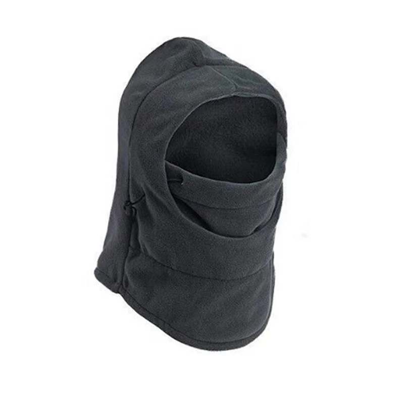 

Winter Hooded Skiing Cycling Mask Beanies Windproof Warm Fleece Face Hats SWD889