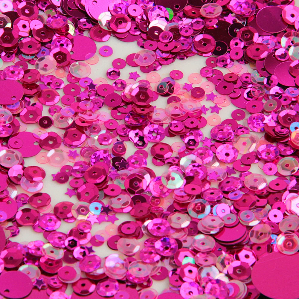 Пайетки разных размеров смешанные плоские кружки круглые ПВХ конфетти свободные