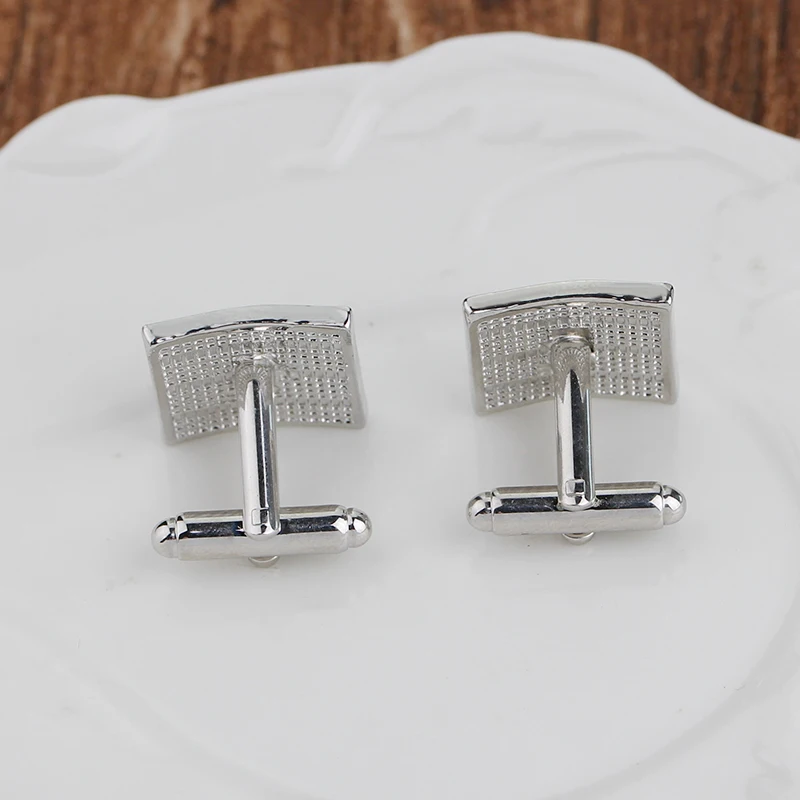 Роскошные модные черные запонки с круглым покрытием для женщин и мужчин деловых